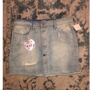 YMI denim mini skirt